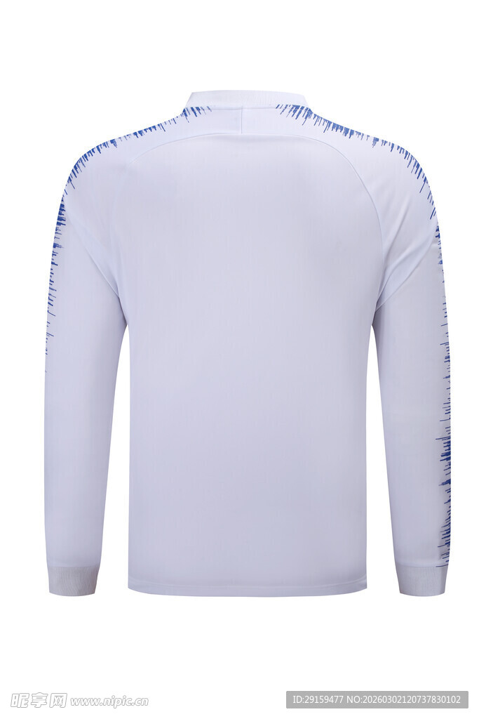 白色长袖运动上衣