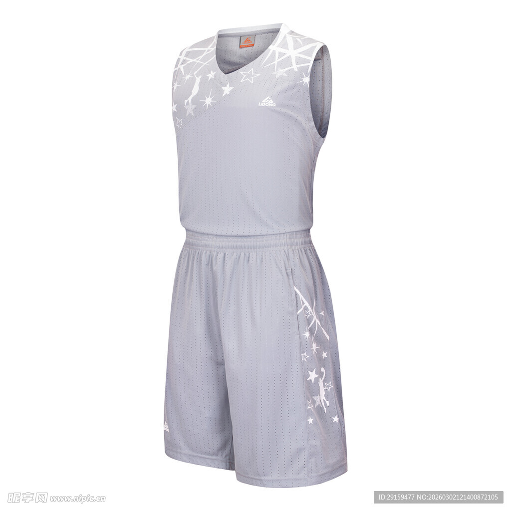 浅灰色无袖运动套装