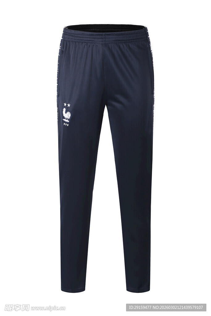深蓝色运动长裤
