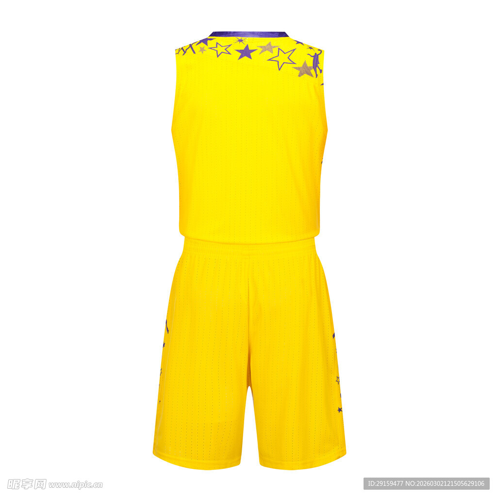 黄色无袖运动服套装