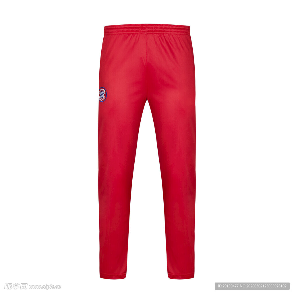 红色运动长裤