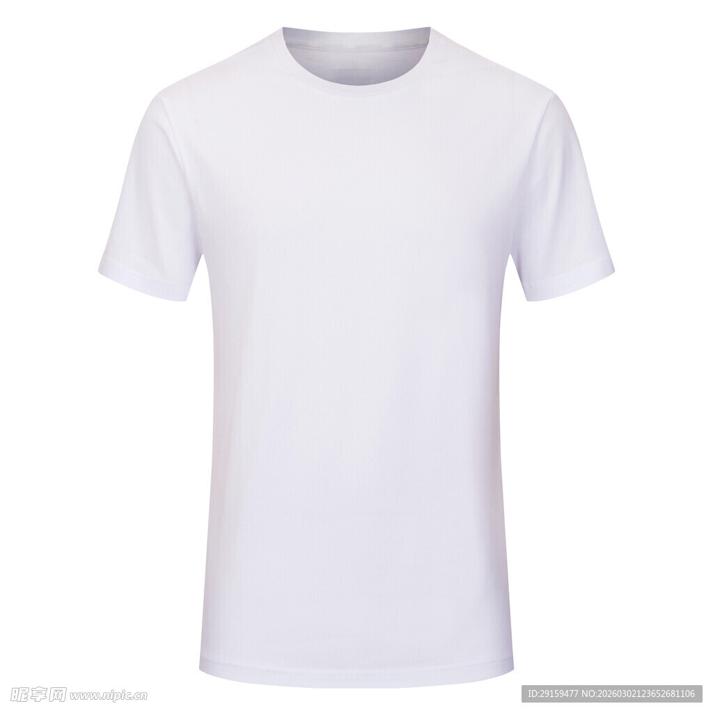 白色纯棉短袖T恤上衣