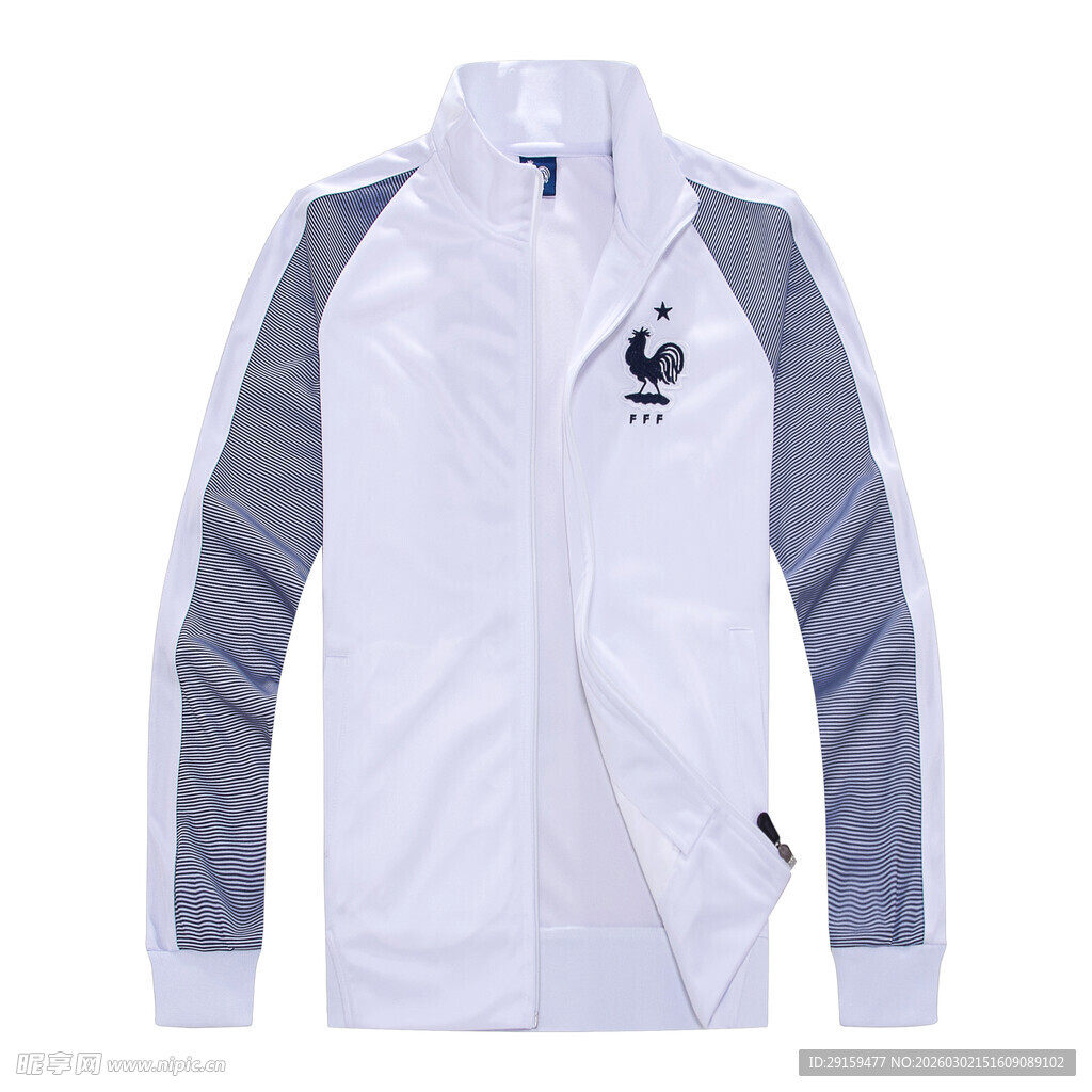 运动风拉链立领休闲外套