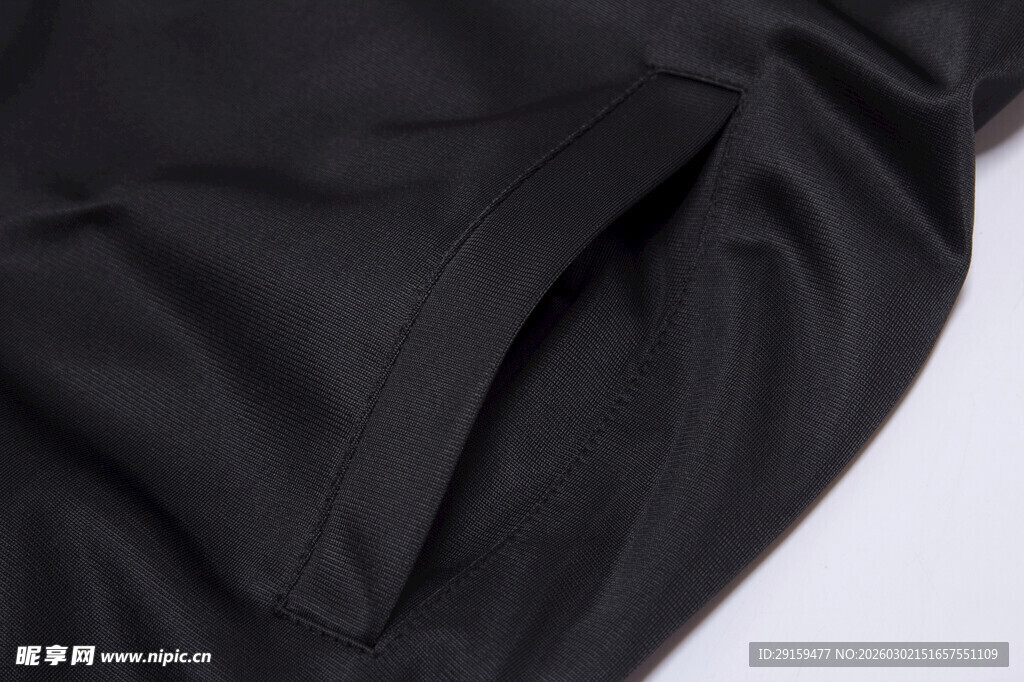 黑色布料细节特写