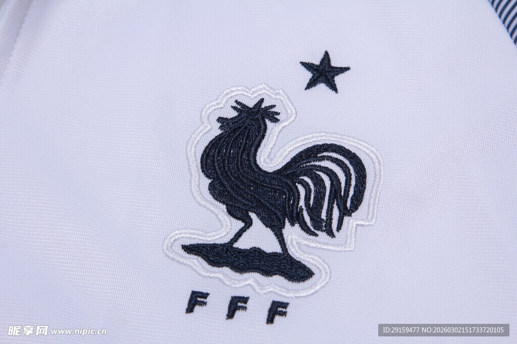 公鸡图案白色服饰设计