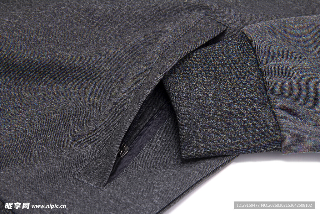 深色布料细节特写