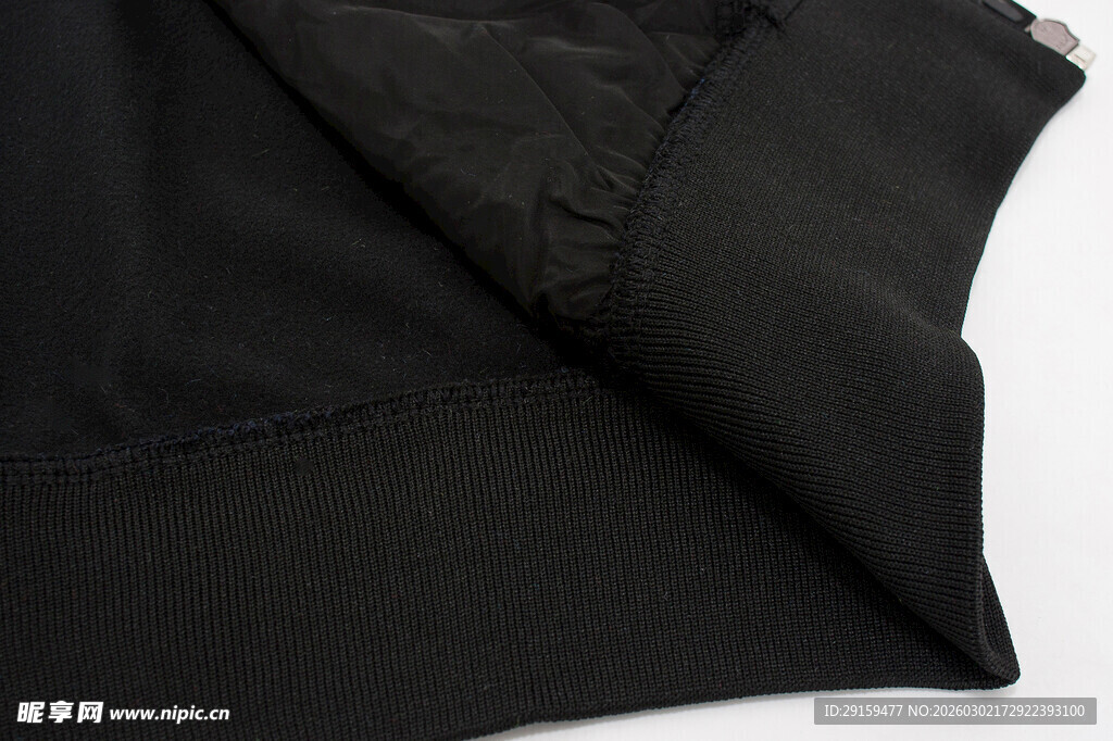 黑色布料细节展示