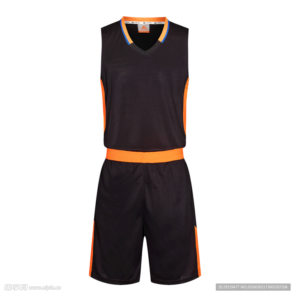 黑色篮球运动套装