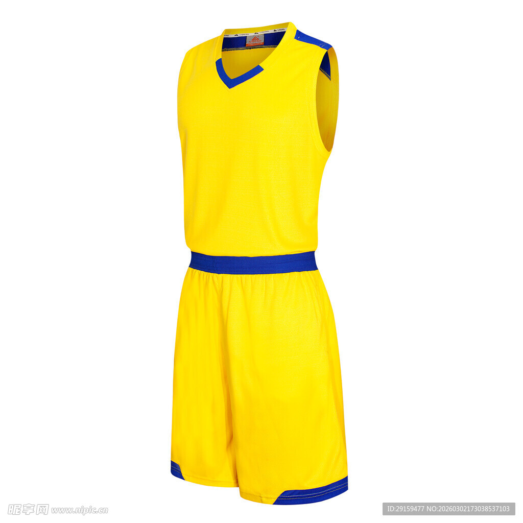 黄色篮球运动套装