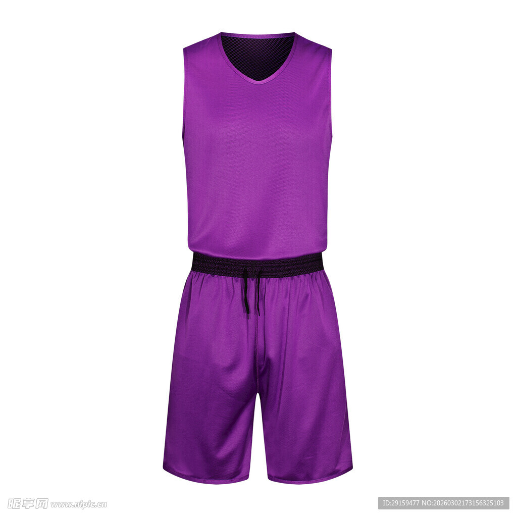 紫色无袖运动套装