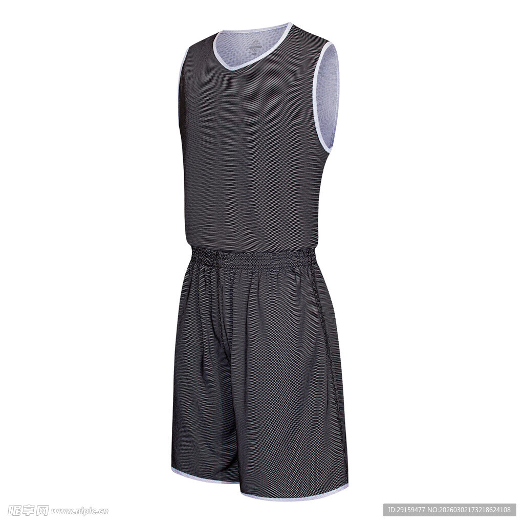 男士黑色无袖运动套装