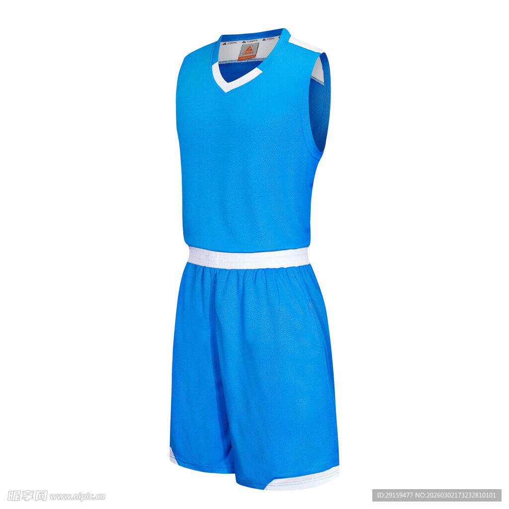 蓝色篮球运动套装