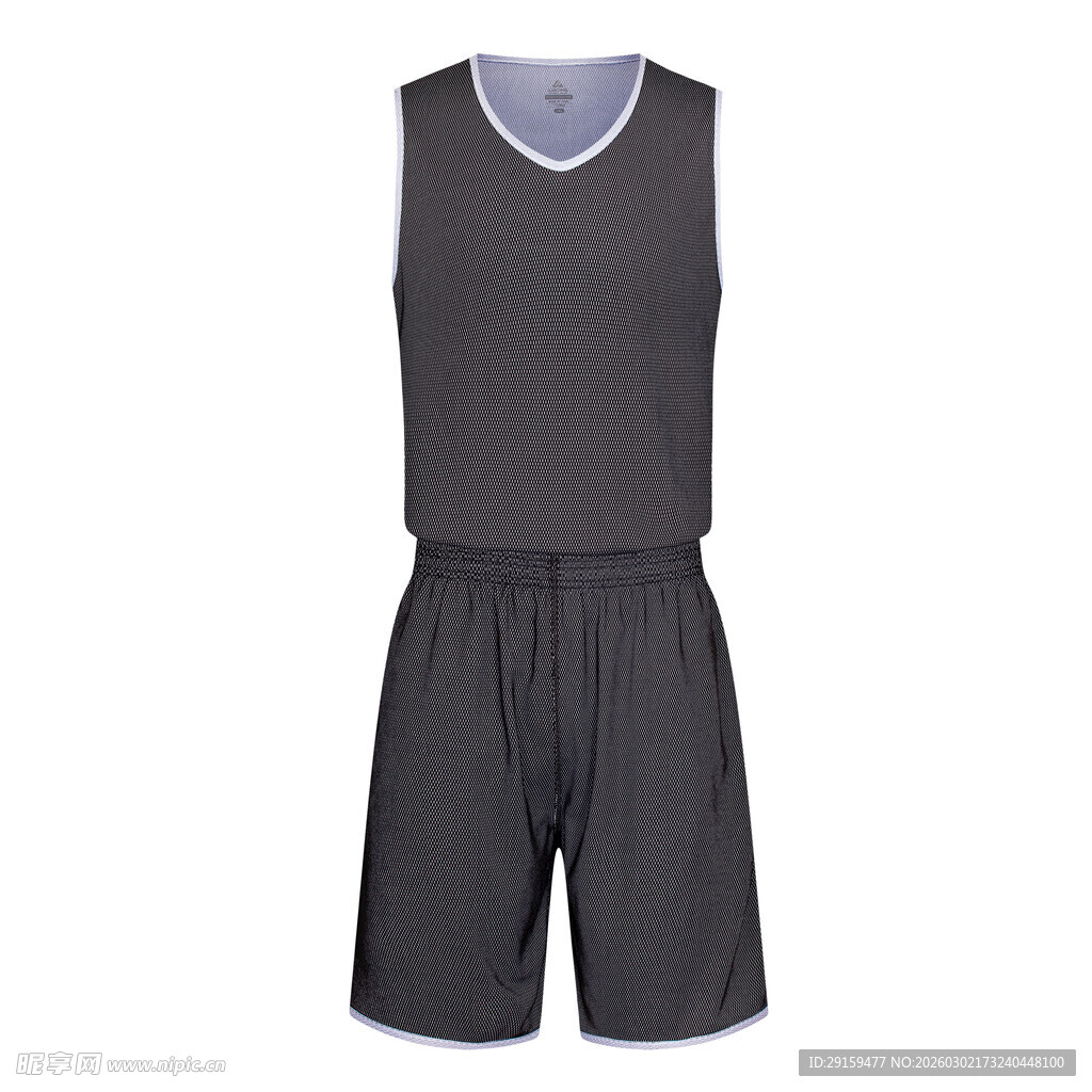 男士黑色无袖运动套装