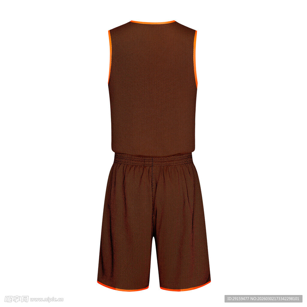 棕色无袖上衣搭配短裤套装