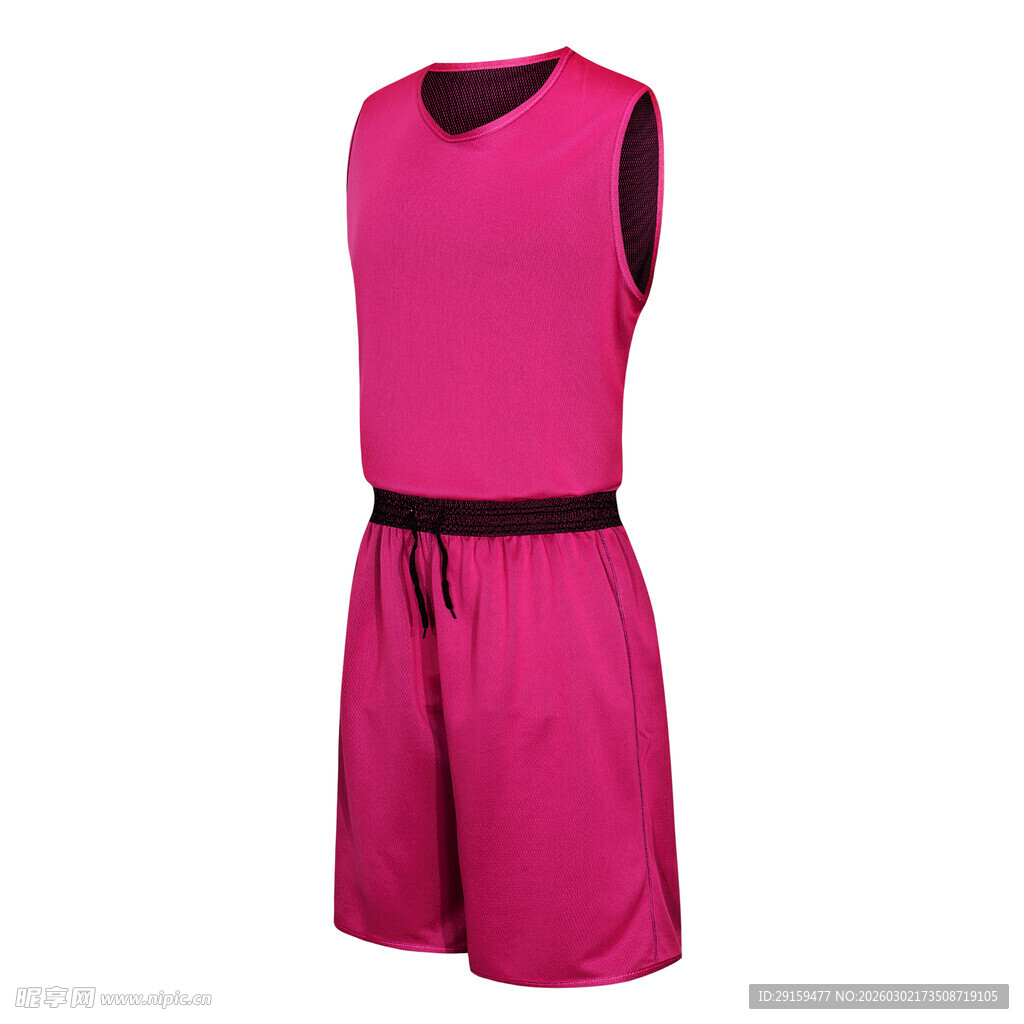 粉色无袖运动套装