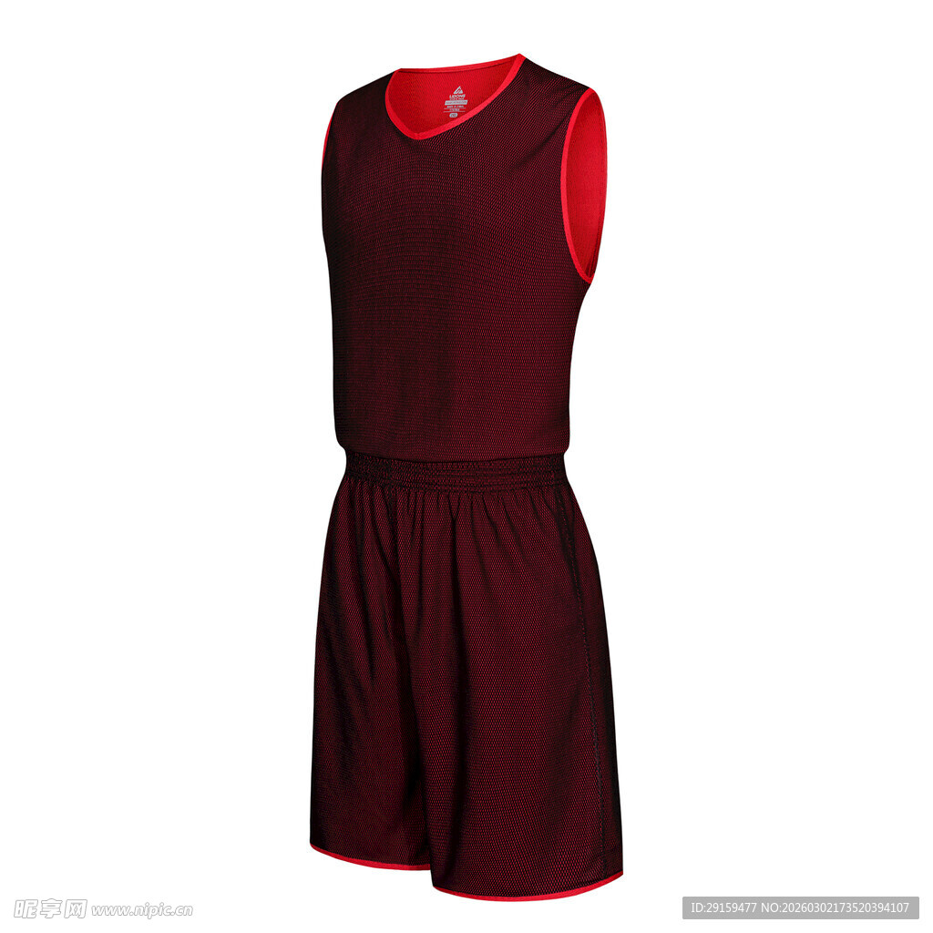 酒红色无袖连衣裙套装