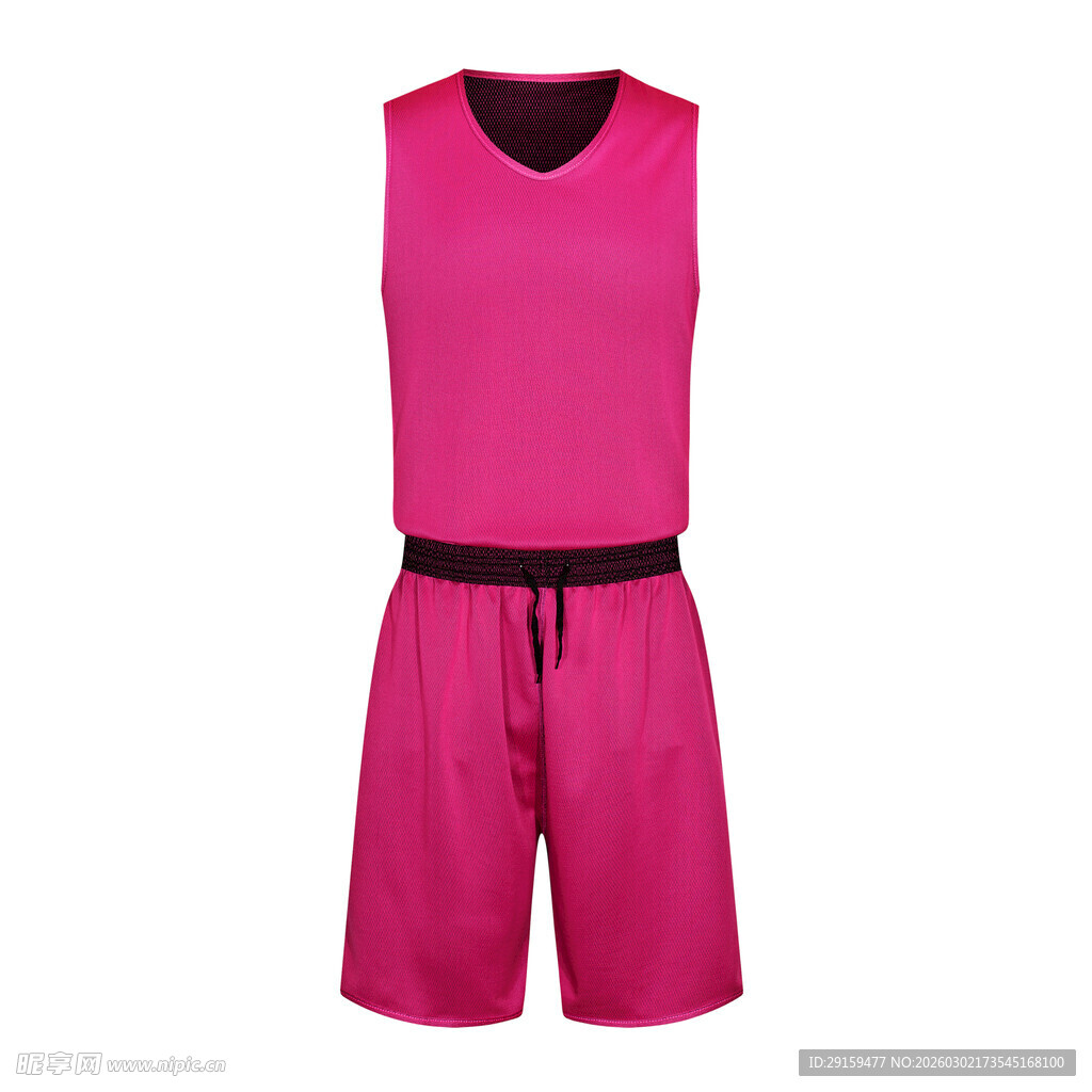粉色无袖运动套装