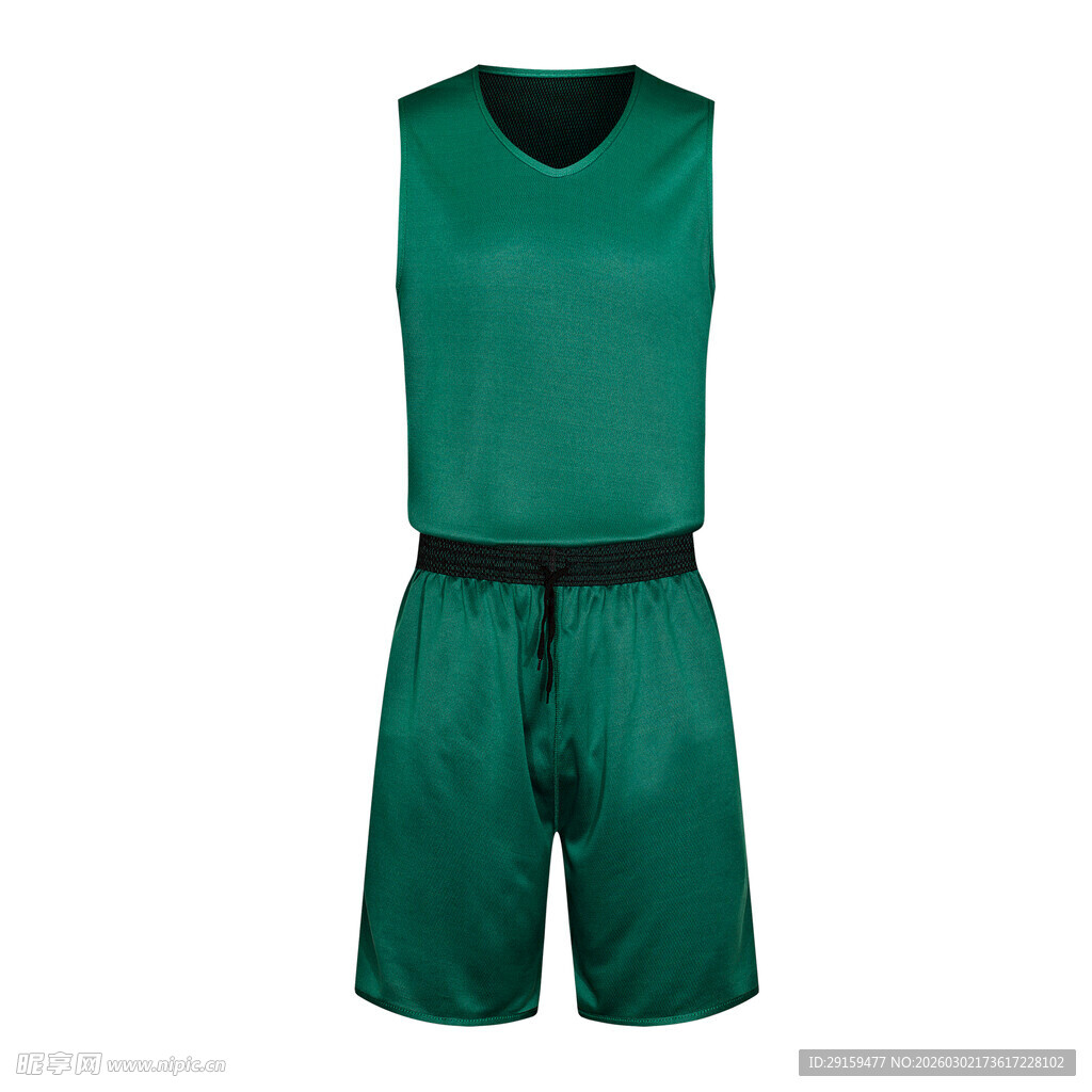 绿色无袖运动套装