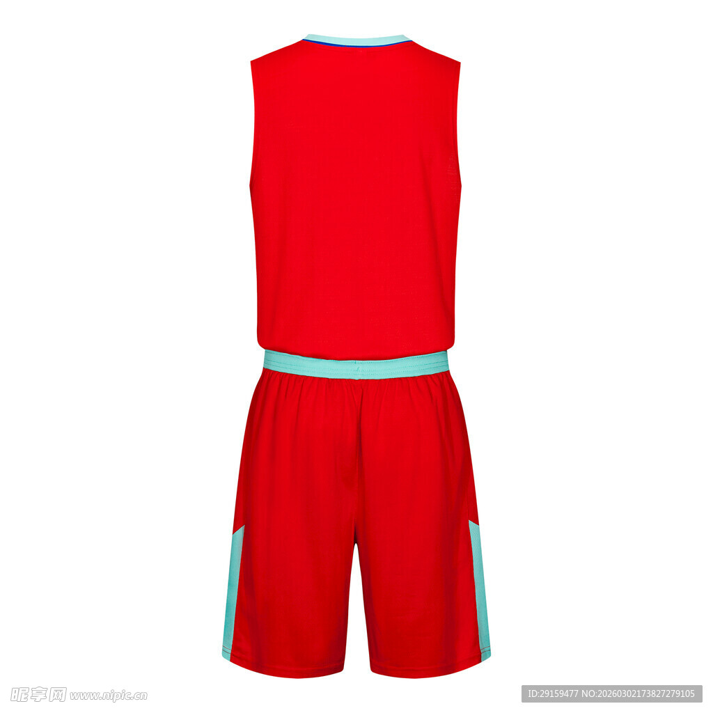 红色运动套装展示