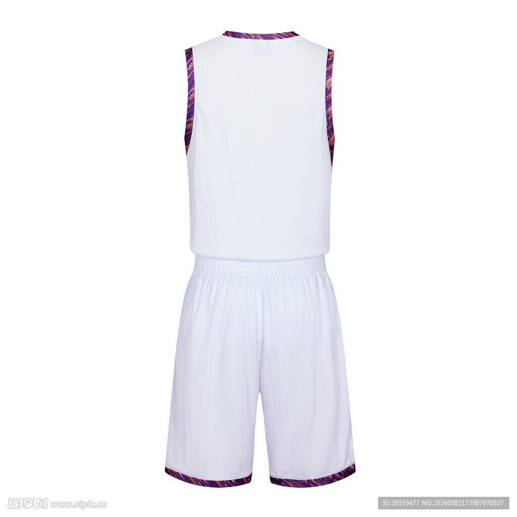 白色篮球运动套装