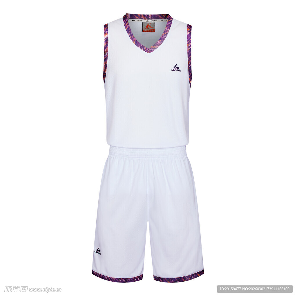 白色篮球运动套装