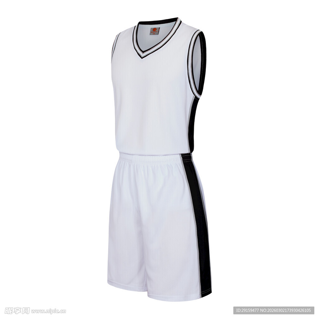 白色篮球运动套装