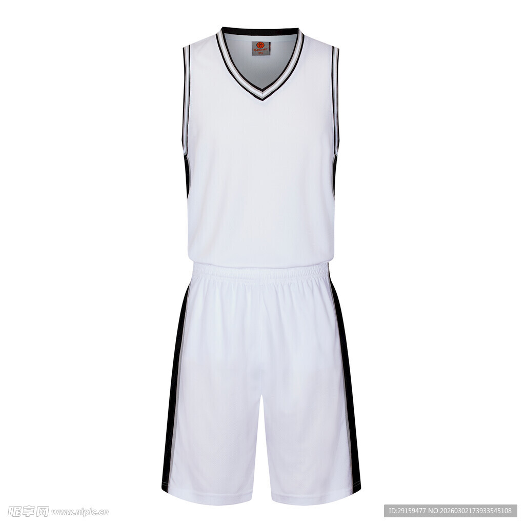 白色篮球运动套装