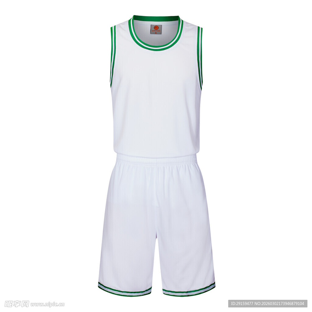 白色篮球运动套装