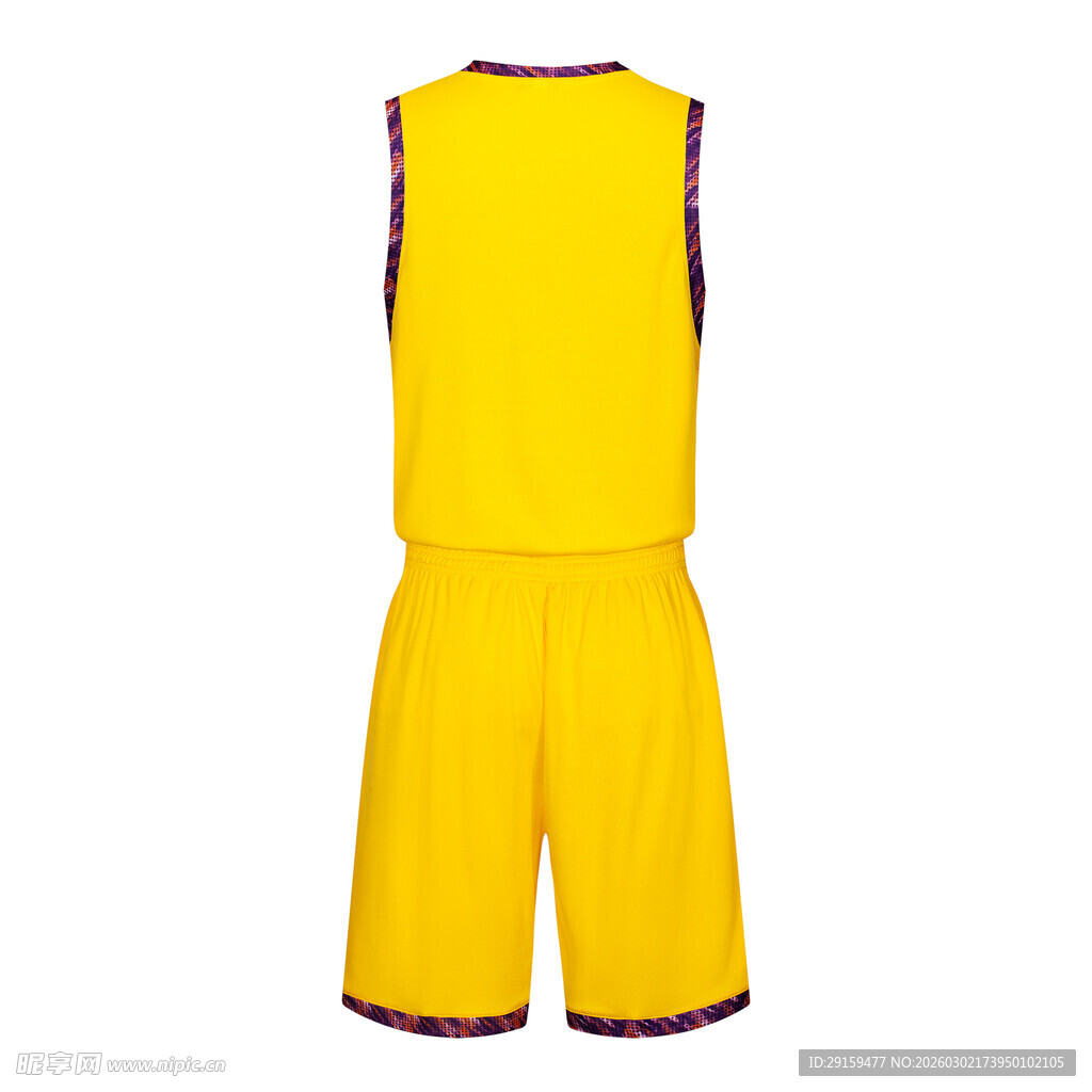 黄色篮球运动套装