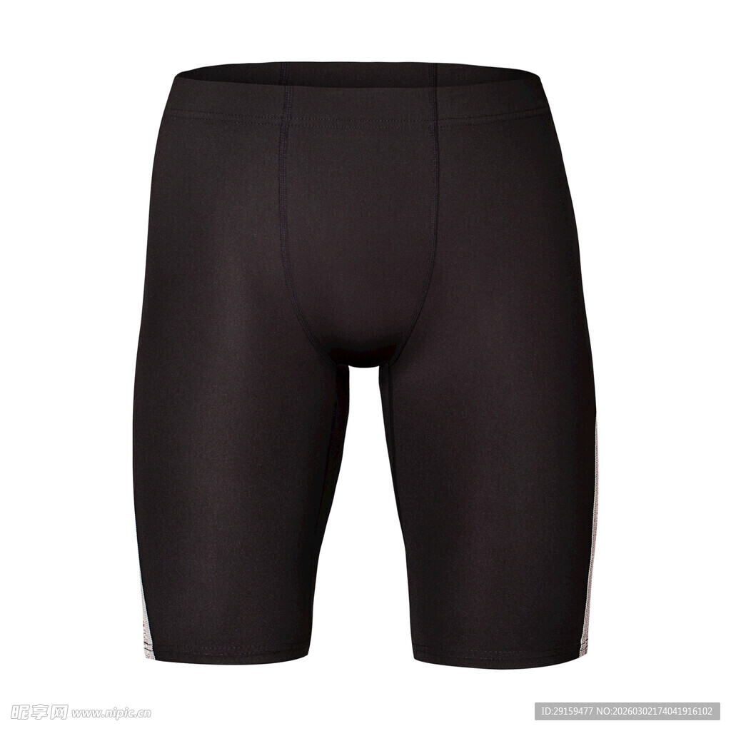 黑色男士骑行短裤