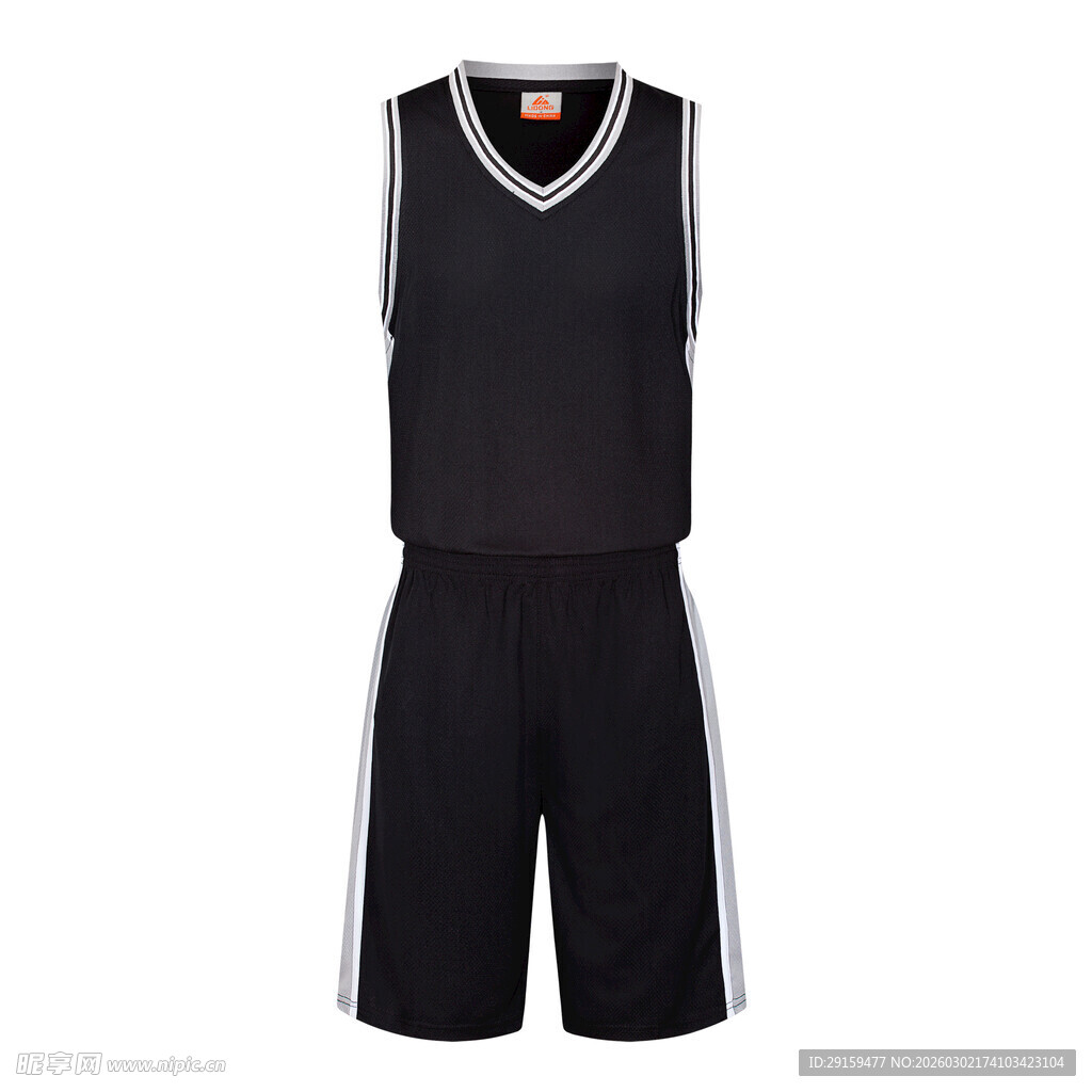 黑色篮球运动套装