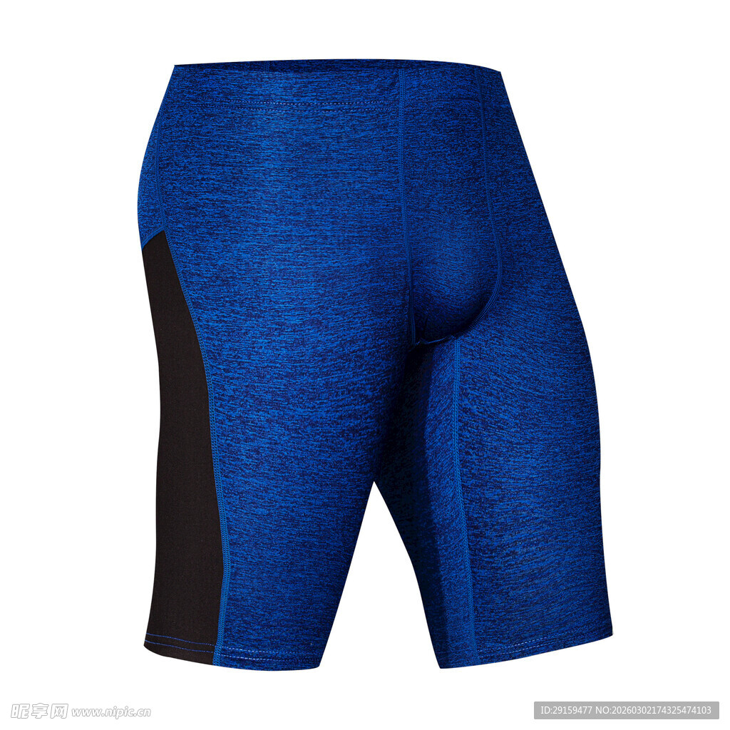 蓝色运动短裤