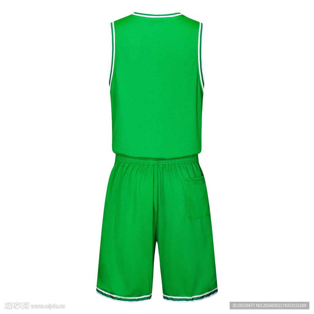 绿色篮球运动套装
