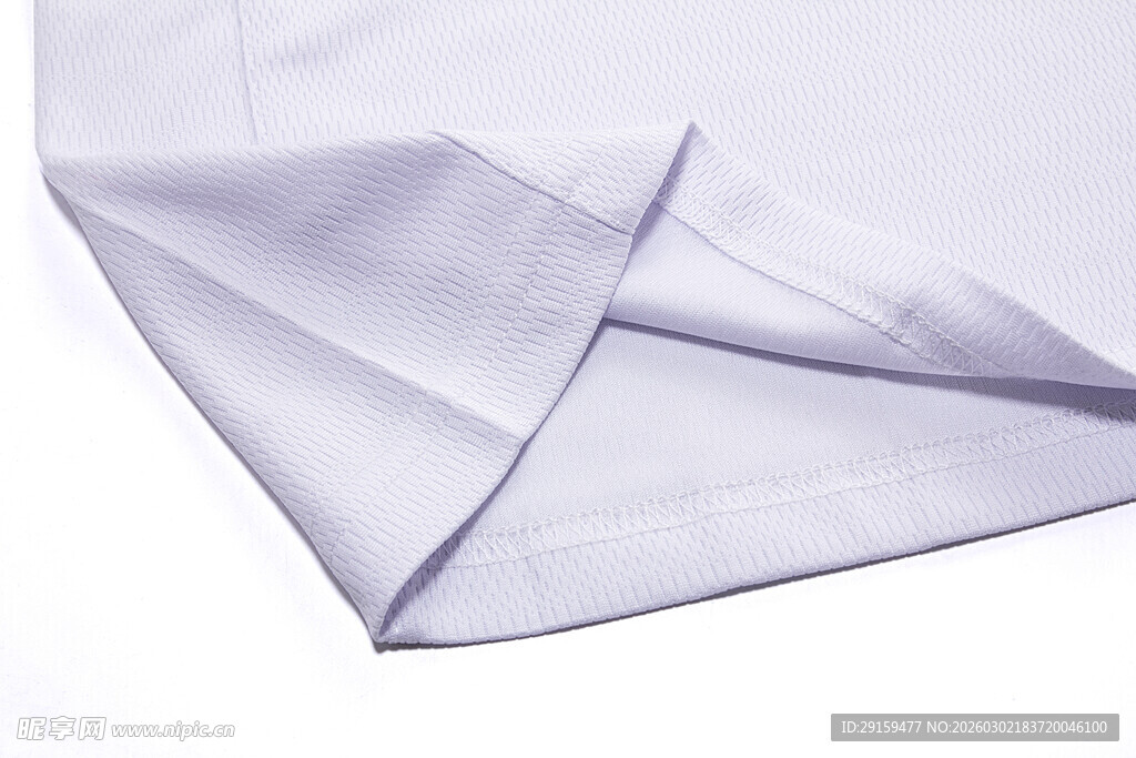 白色布料细节展示
