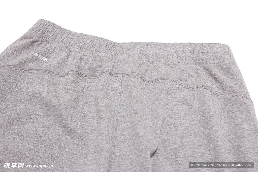 浅灰色休闲裤细节展示