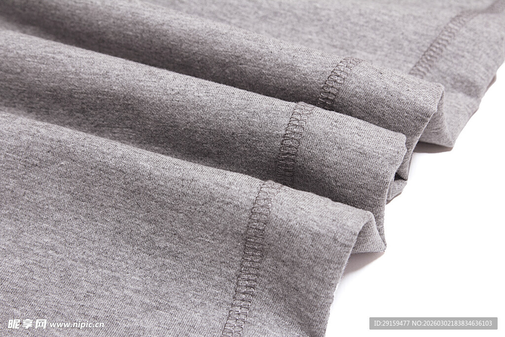 灰色布料细节特写