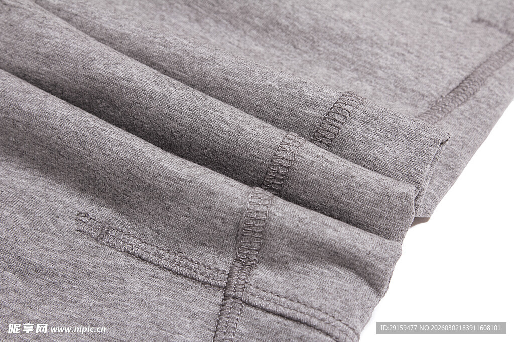 灰色布料细节特写