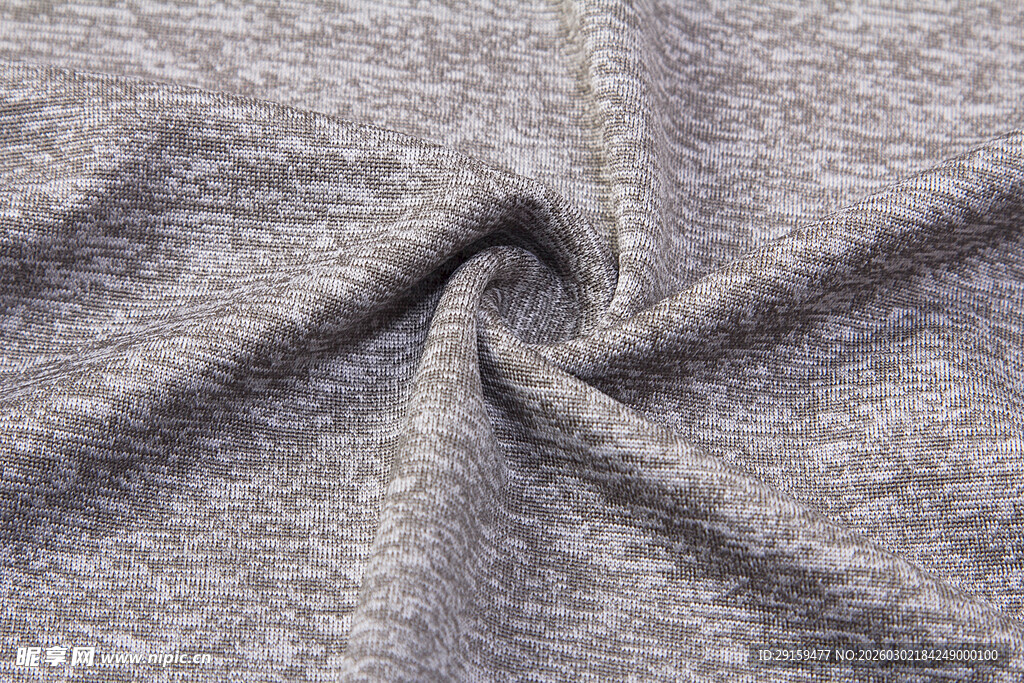灰色棉质布料纹理特写