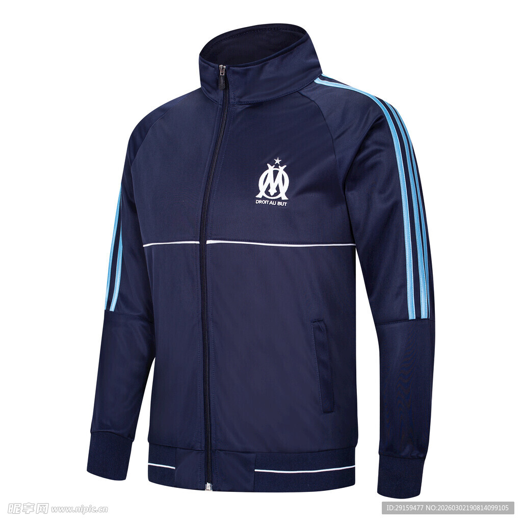 深蓝色运动外套