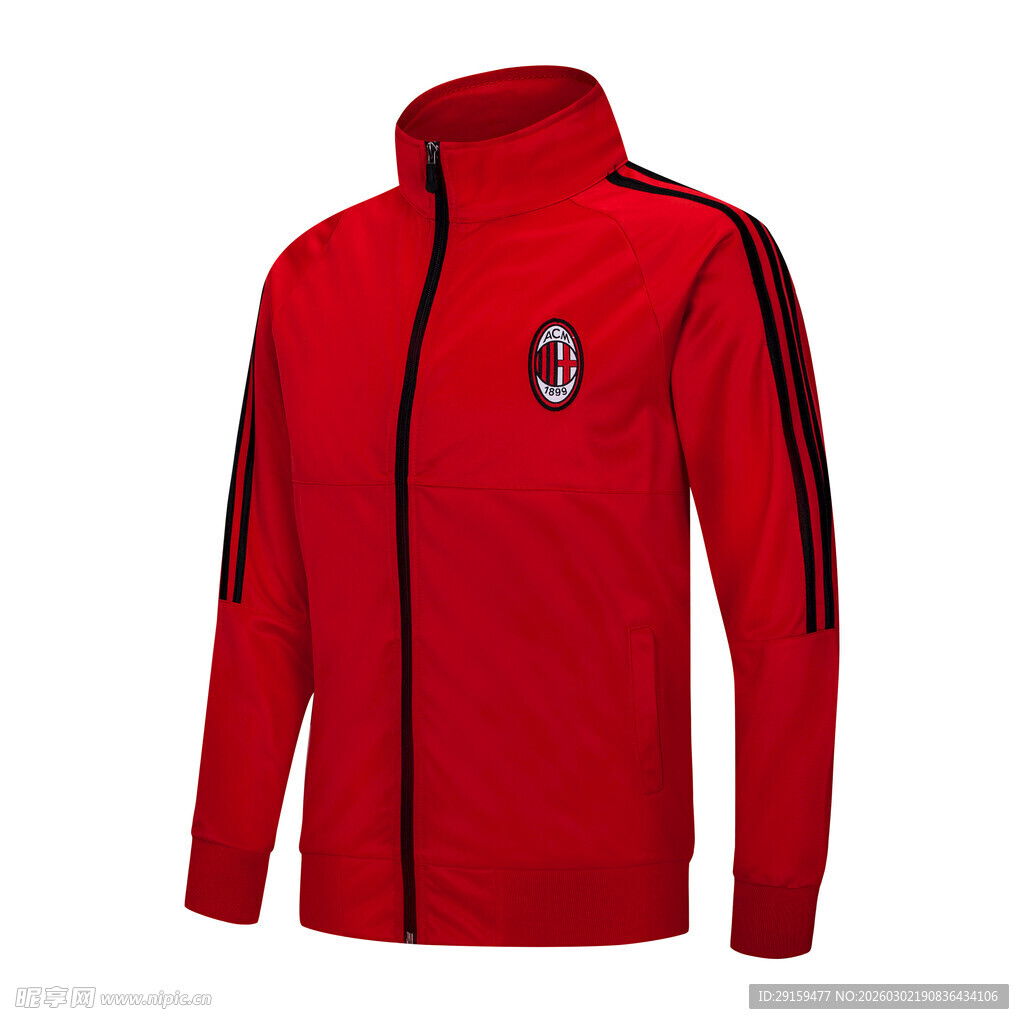 红色运动夹克外套