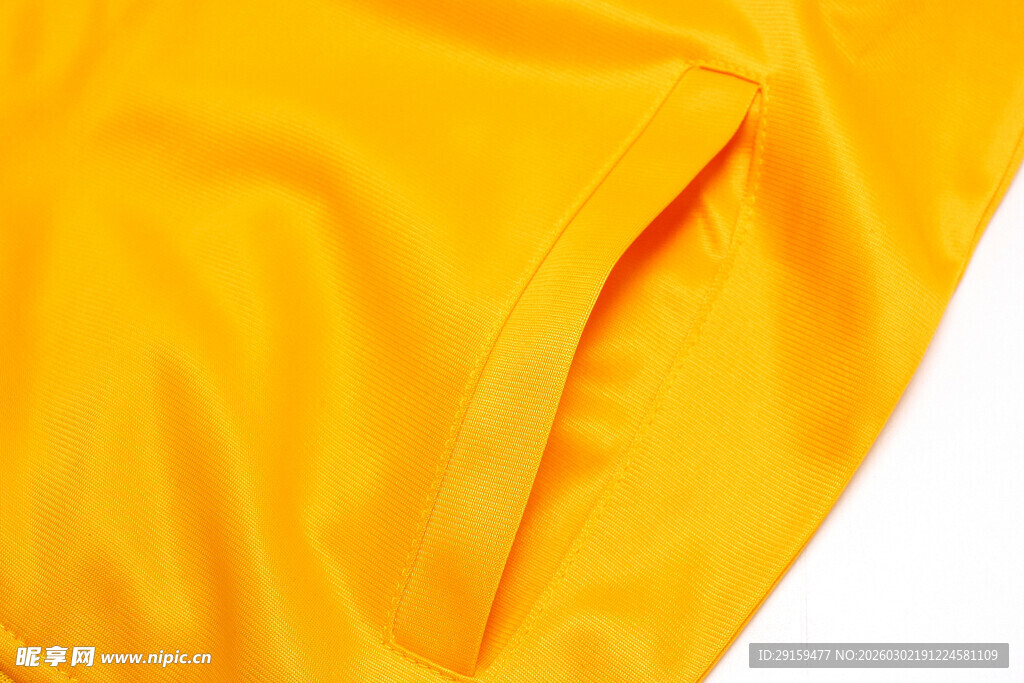 黄色布料细节特写