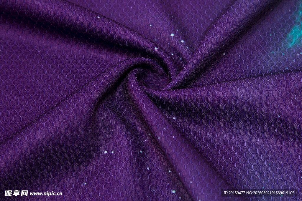 紫色闪光布料特写
