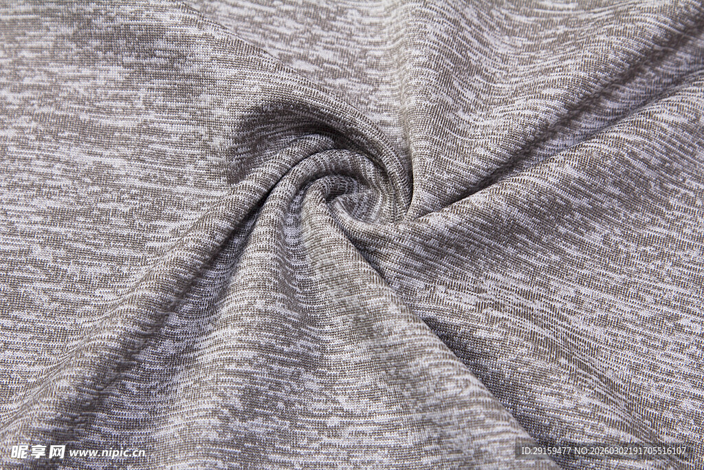 灰色针织面料纹理特写