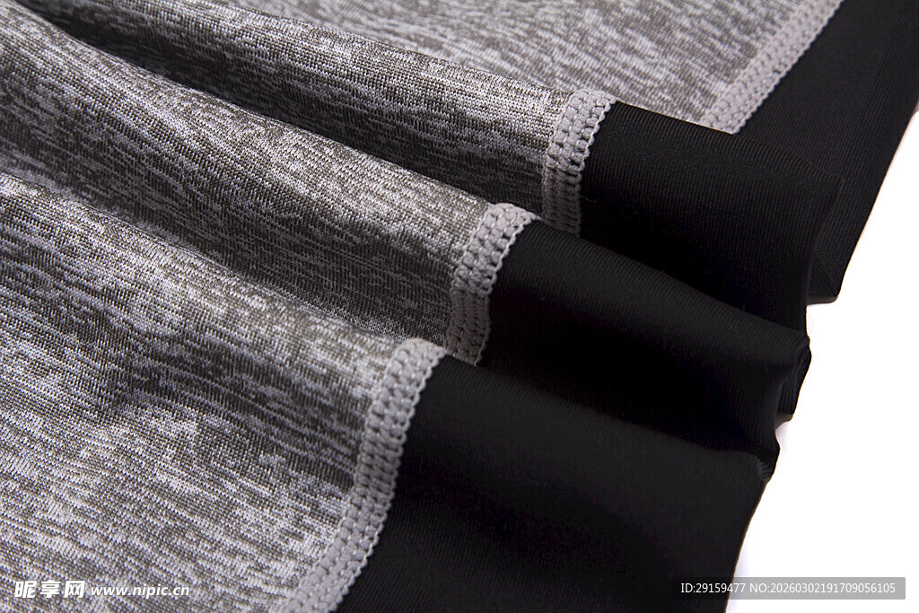 灰色黑色布料细节展示