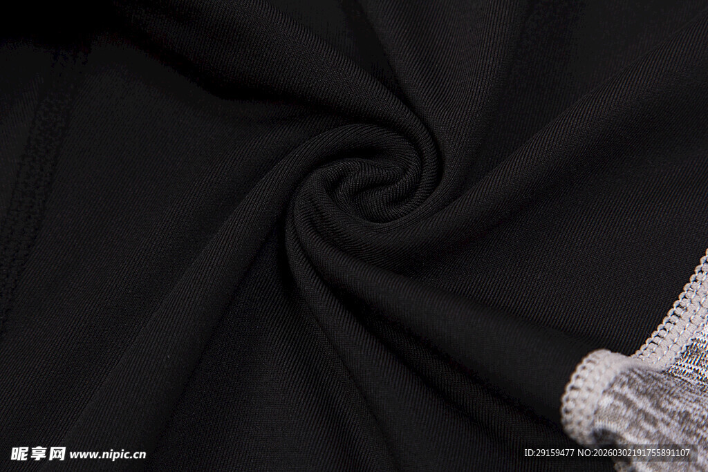 黑色布料细节展示