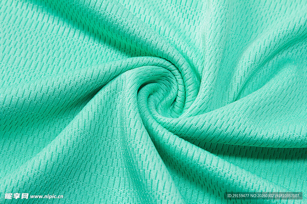 浅绿色螺旋纹理布料