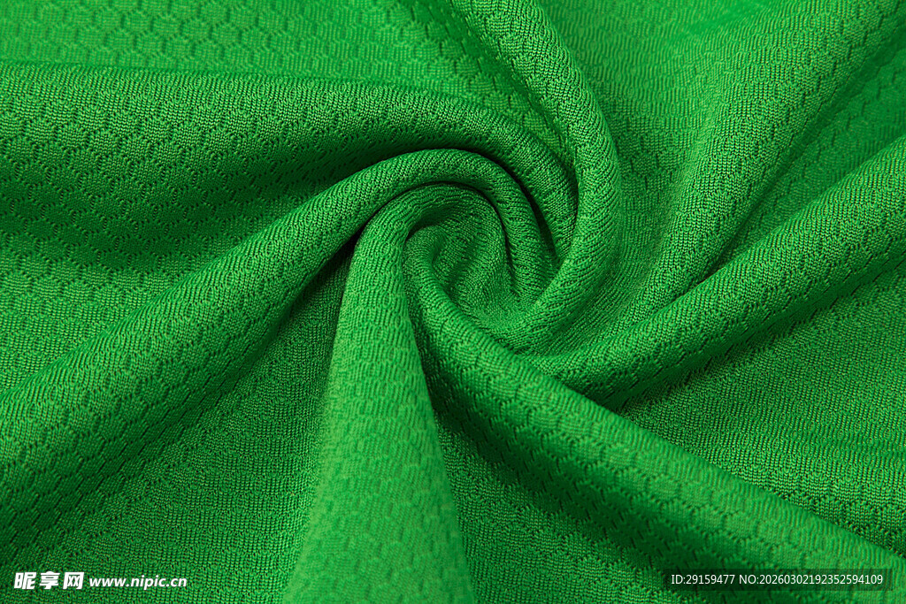 绿色纹理布料特写