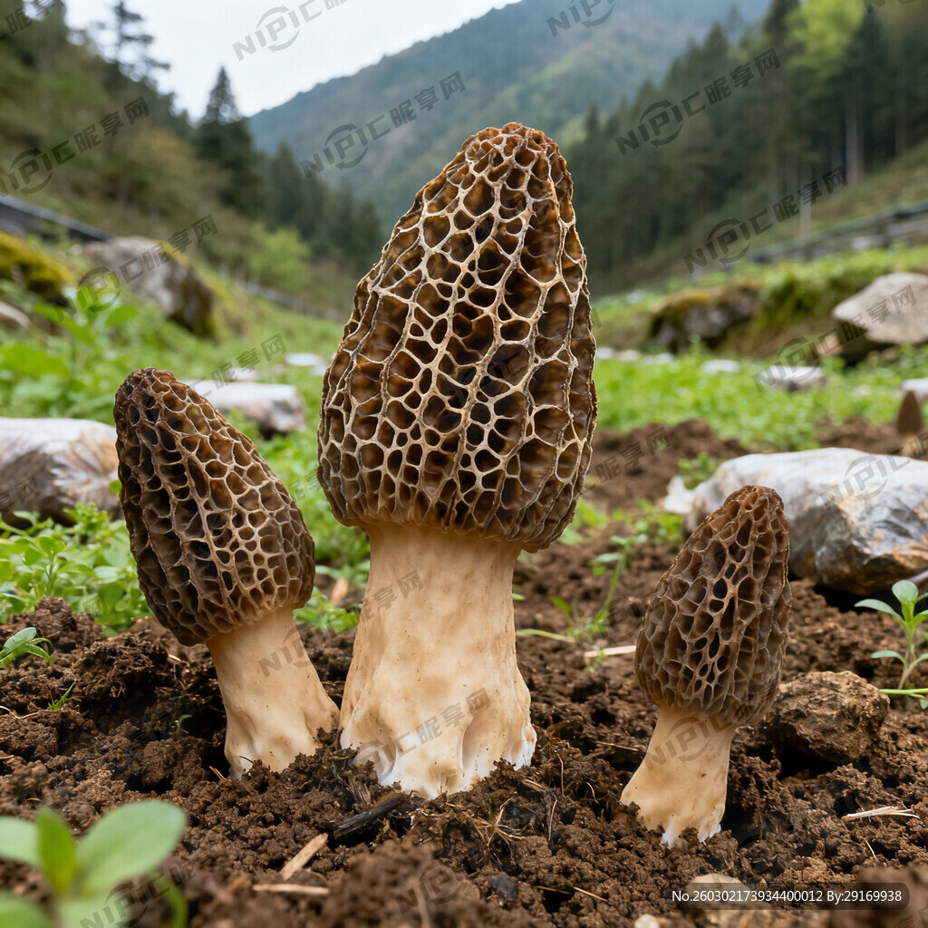 羊肚菌山上种植基地