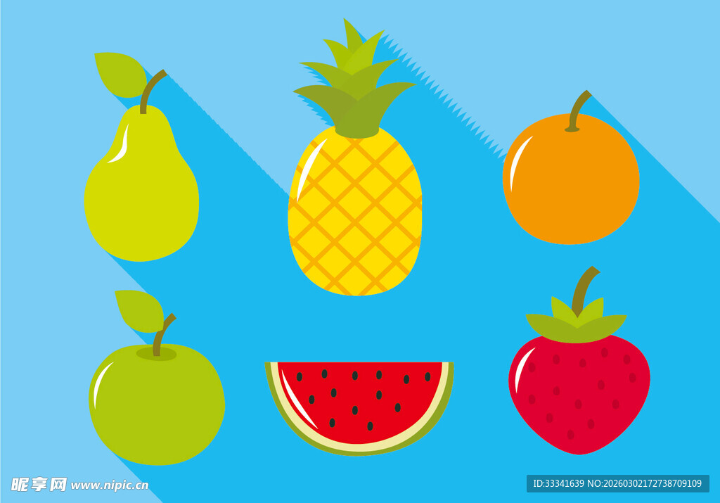 卡通水果