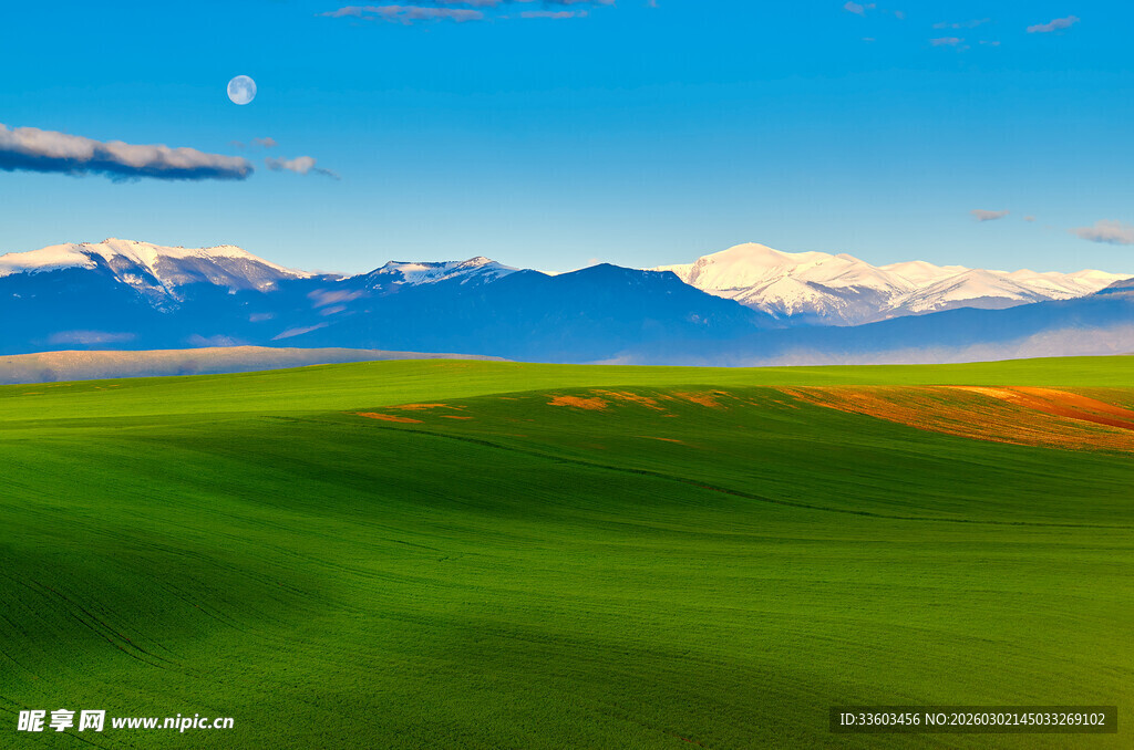 美丽高尔夫球场自然风光